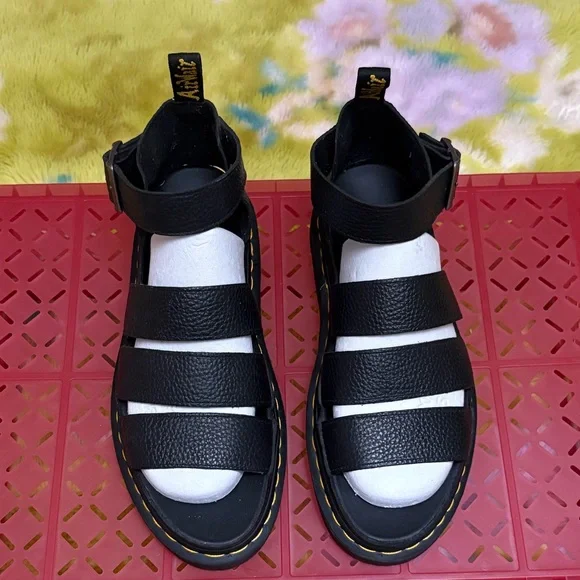 Dr. Martens CLARISSA II WOMEN'S LEATHER PLATFORM SANDALS - Picture 8 of 9